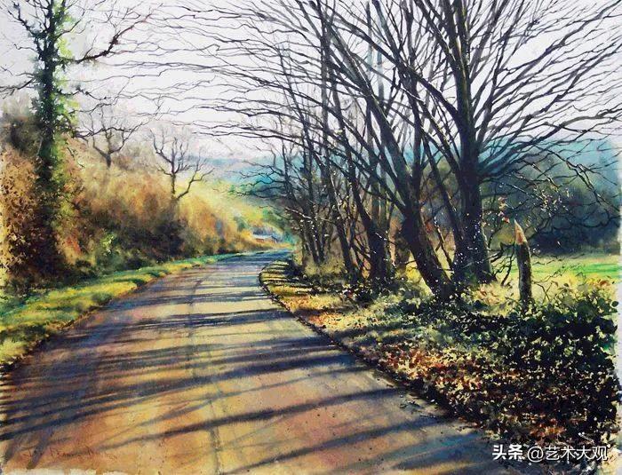 欧美风景水彩画名作,欧洲顶尖水彩大师的风景画欣赏