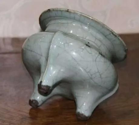 官窑龙耳炉,官窑弦纹炉