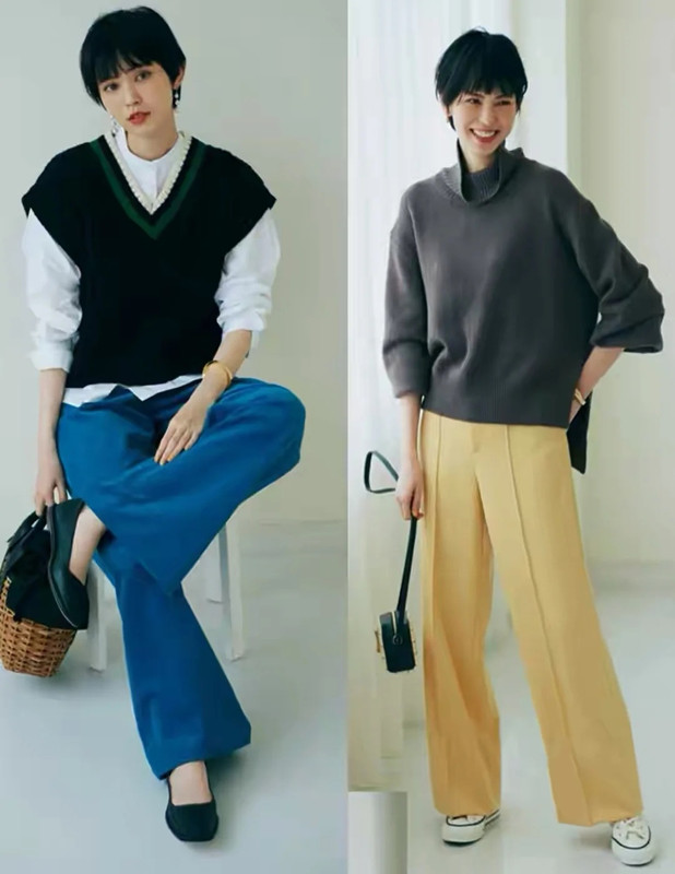 百搭小脚裤女阔腿裤,高腰阔腿裤显瘦小脚裤