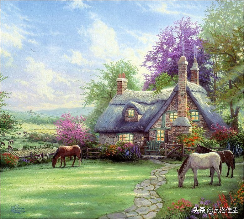 夏天的魅力诗句,夏天的美丽景色绘画