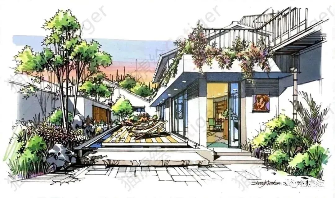 猫虎画,猫虎绘画