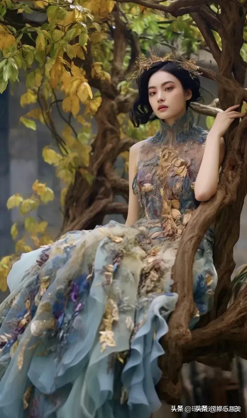 森系美女唯美图片,森系仙女风写真