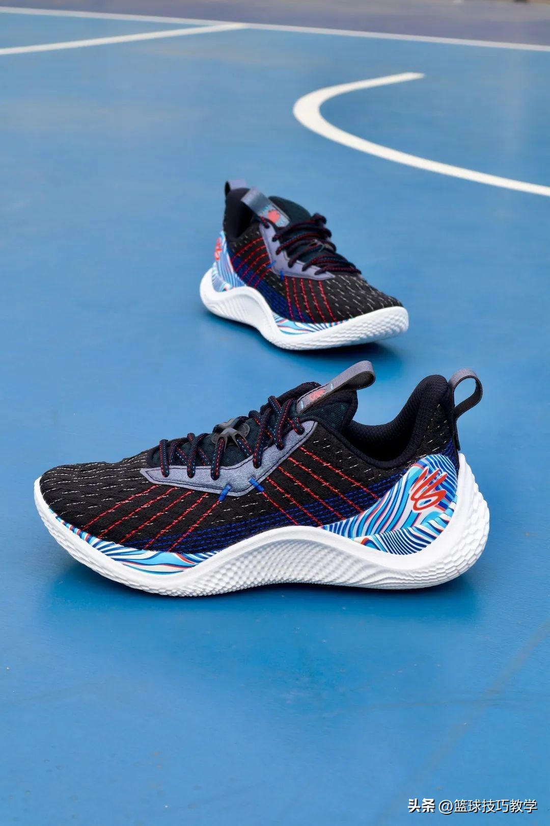 库里6代篮球鞋鞋带系法,库里splash1篮球鞋鞋带