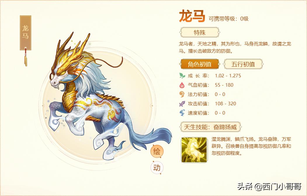 大话手游最实用的珍稀神兽,大话西游鎏金宝鉴召唤兽