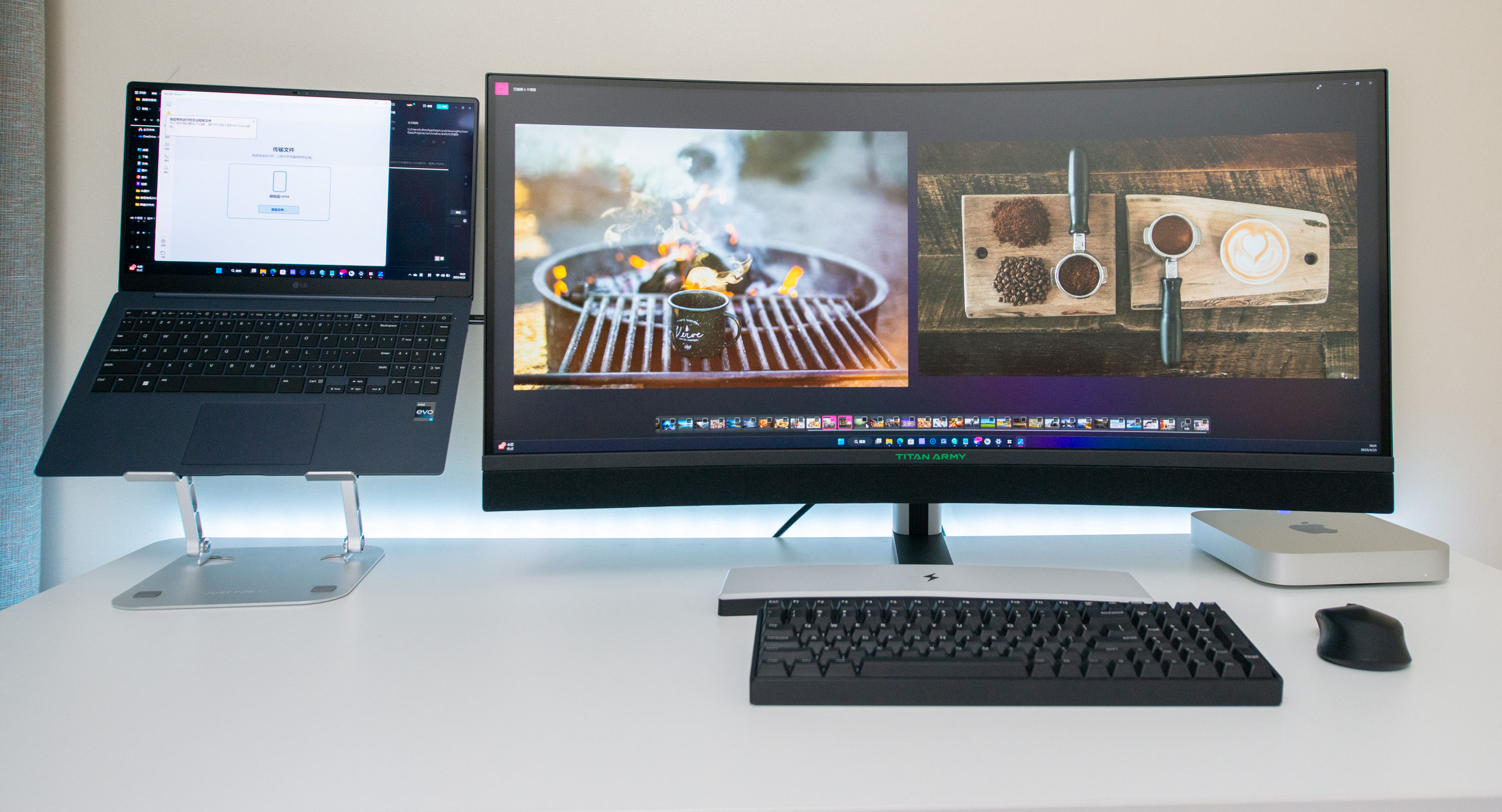 带扬声器和麦克风的显示器,带喇叭和麦克风的显示器