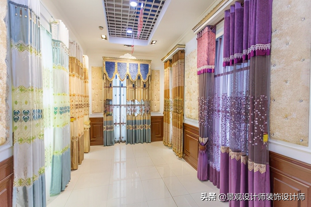 窗帘壁纸店装修,广州窗帘店设计案例图片