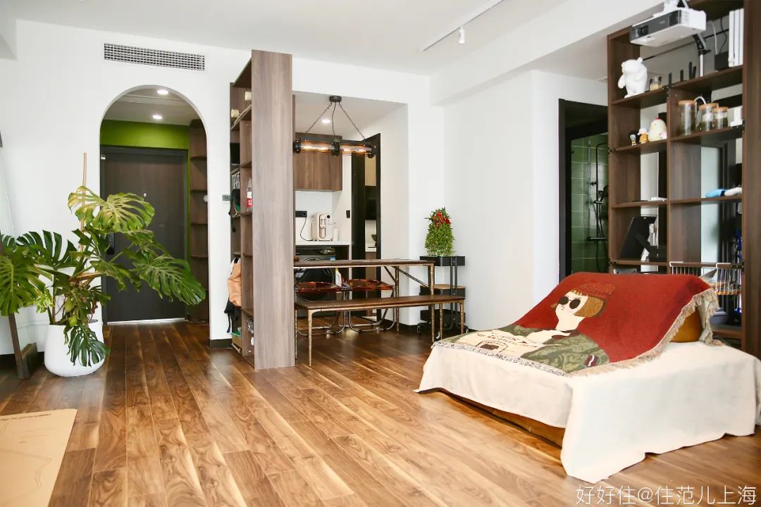 独居75㎡，大落地窗+电影院客厅，狠狠羡慕了