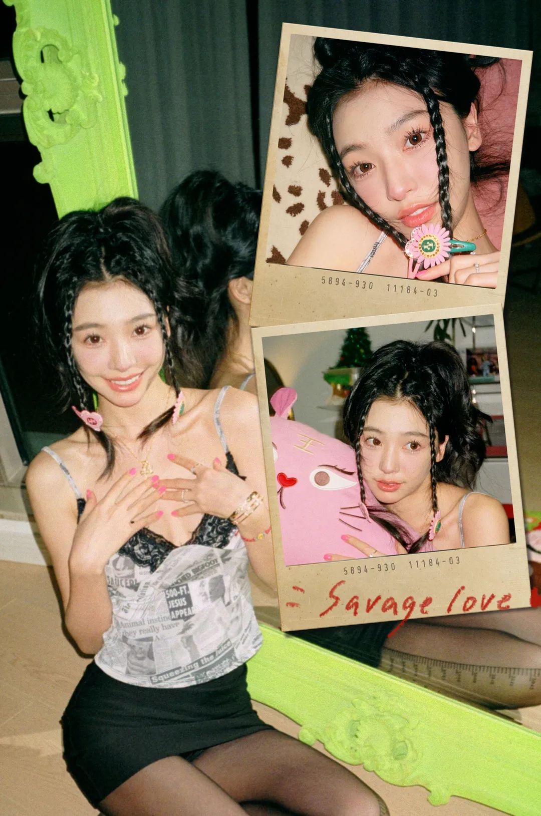 波浪卷发简单编发,人鱼微卷编发造型