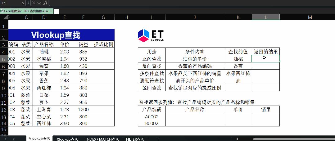 excel中vlookup查找不到结果显示0,excel表格查找函数vlookup怎么用