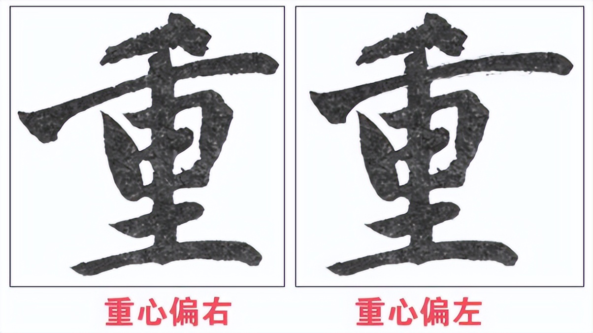 提高书法字结构的准确性,书法左中右结构字的重心