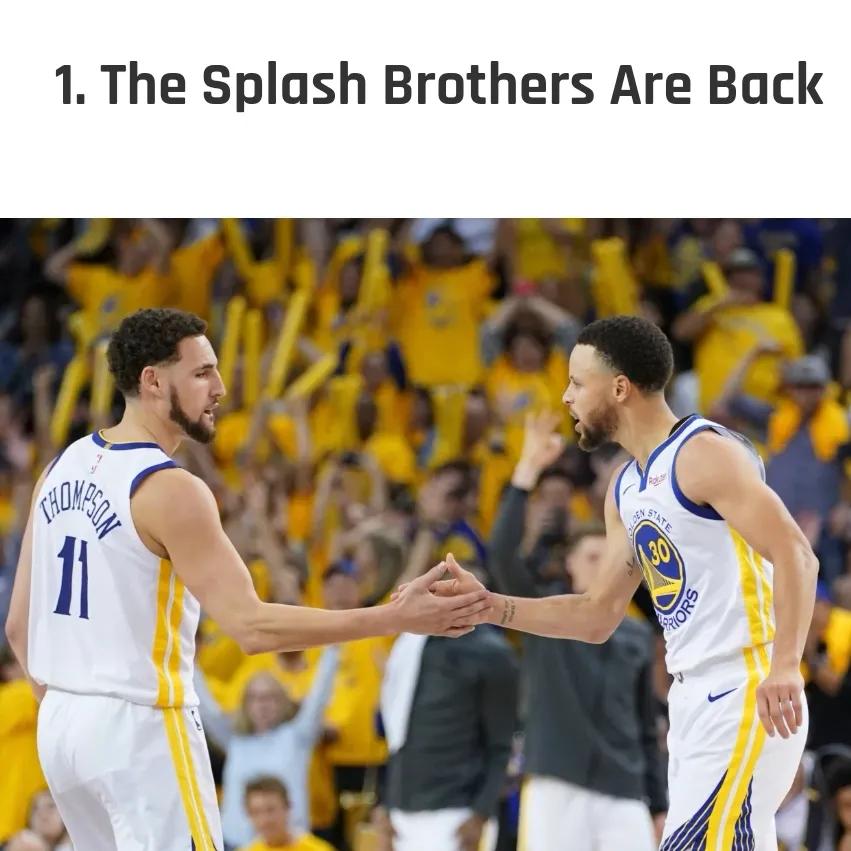 勇士时隔三年重返总决赛,美媒勇士夺冠概率