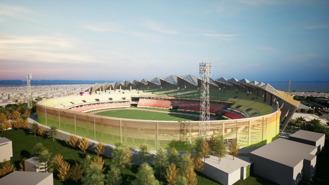 中企设计！几内亚2025年第35届非洲国家杯足球赛主体育场方案亮相
