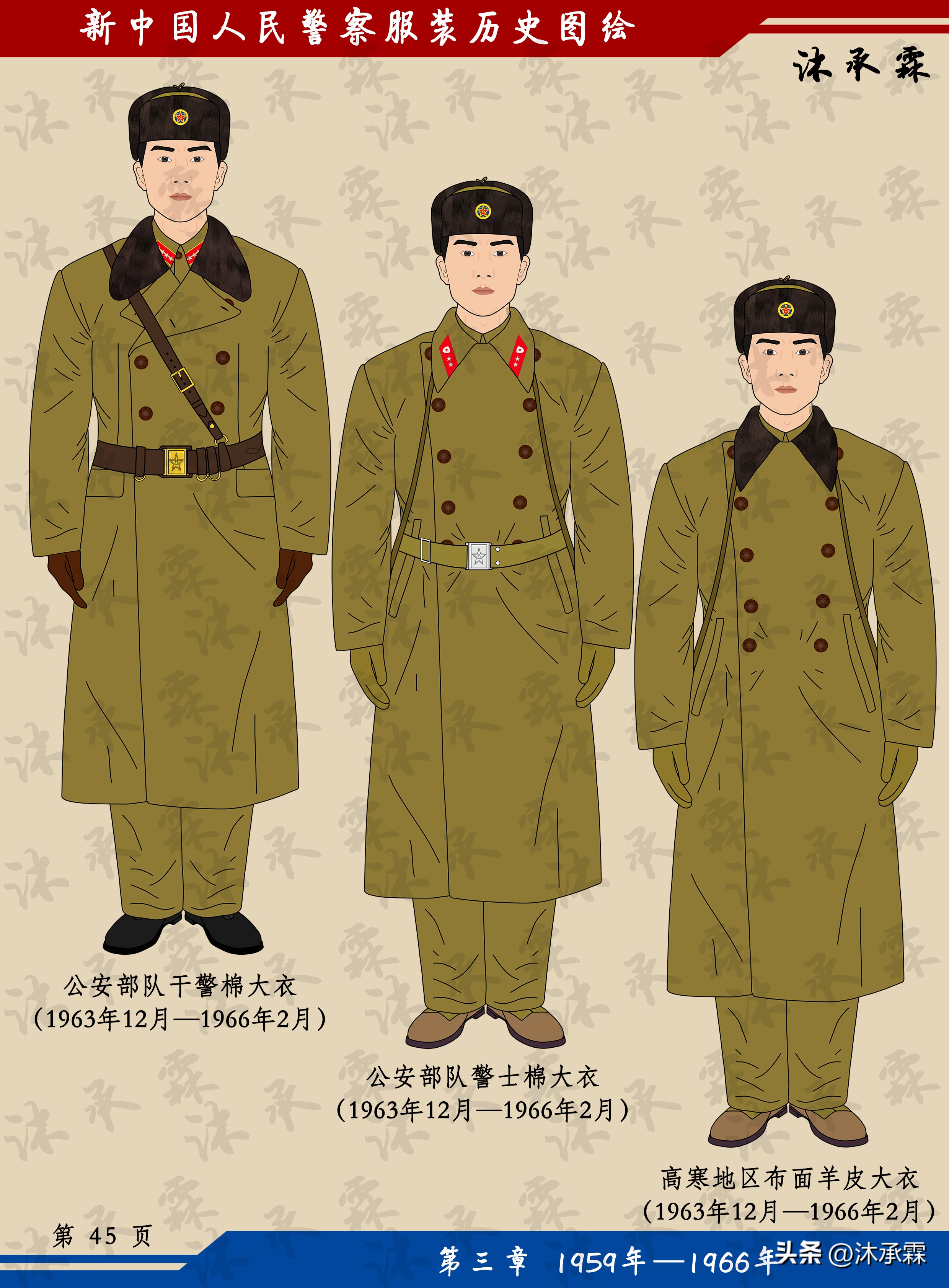 红领章新军装,83式公安警服图片解说大全