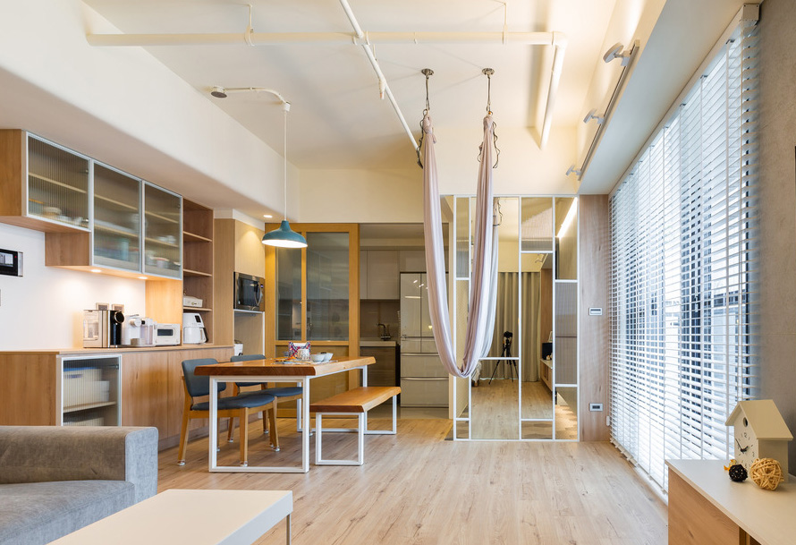 套内90平日式原木风装修,套内只有70平装修法式轻奢风