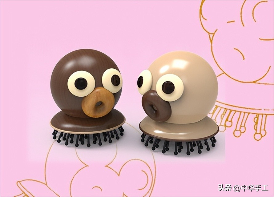 欣赏完趣味满满的木梳作品，不如下一把好梳你来设计？