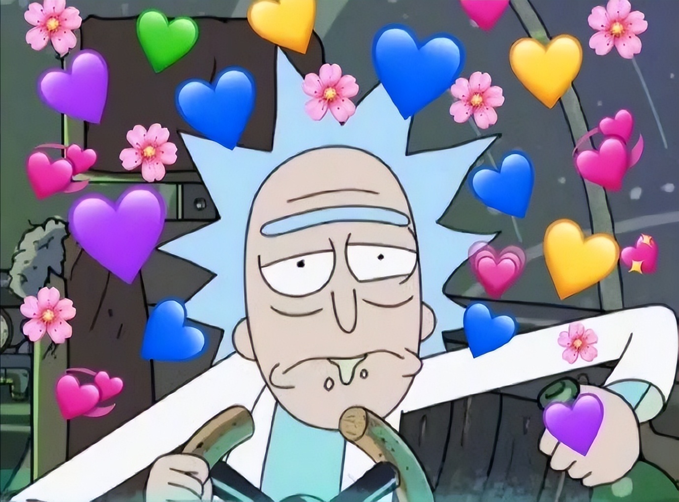 爱心中枪表情包,爱心表情包教程