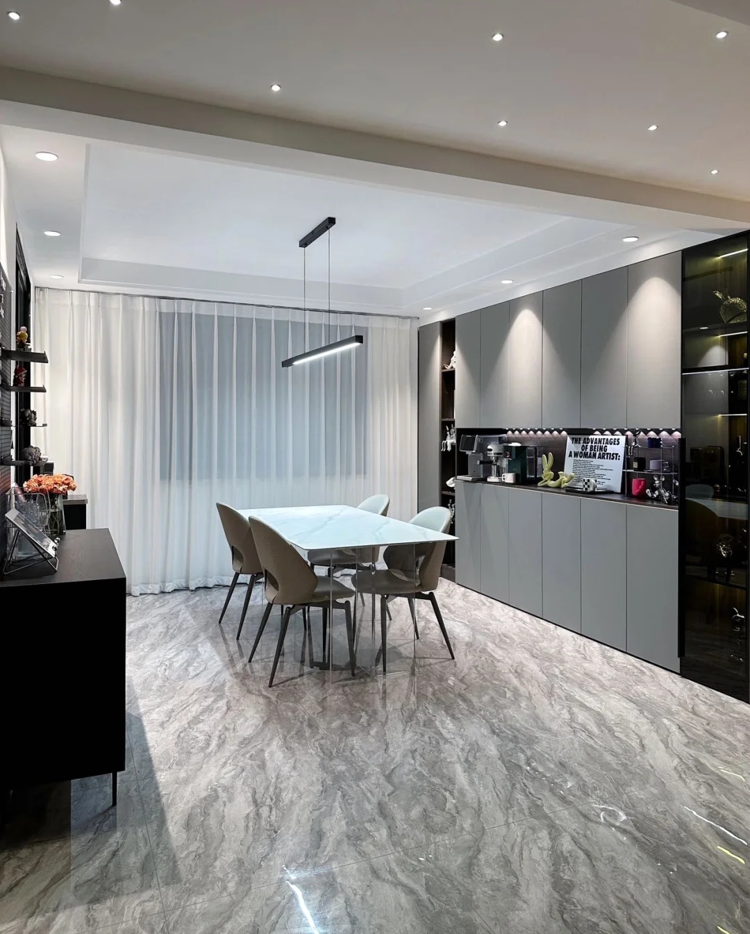 看了她150㎡的房子才知道什么叫高级，全屋没有一丝俗气，太美了