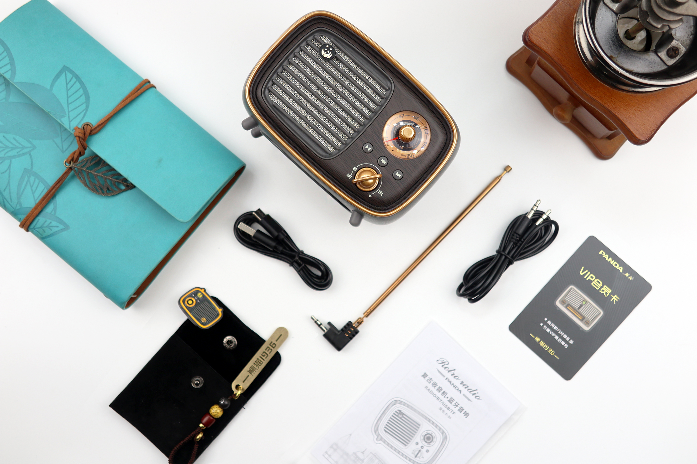 熊猫复古收音机1936评测,复古熊猫音响