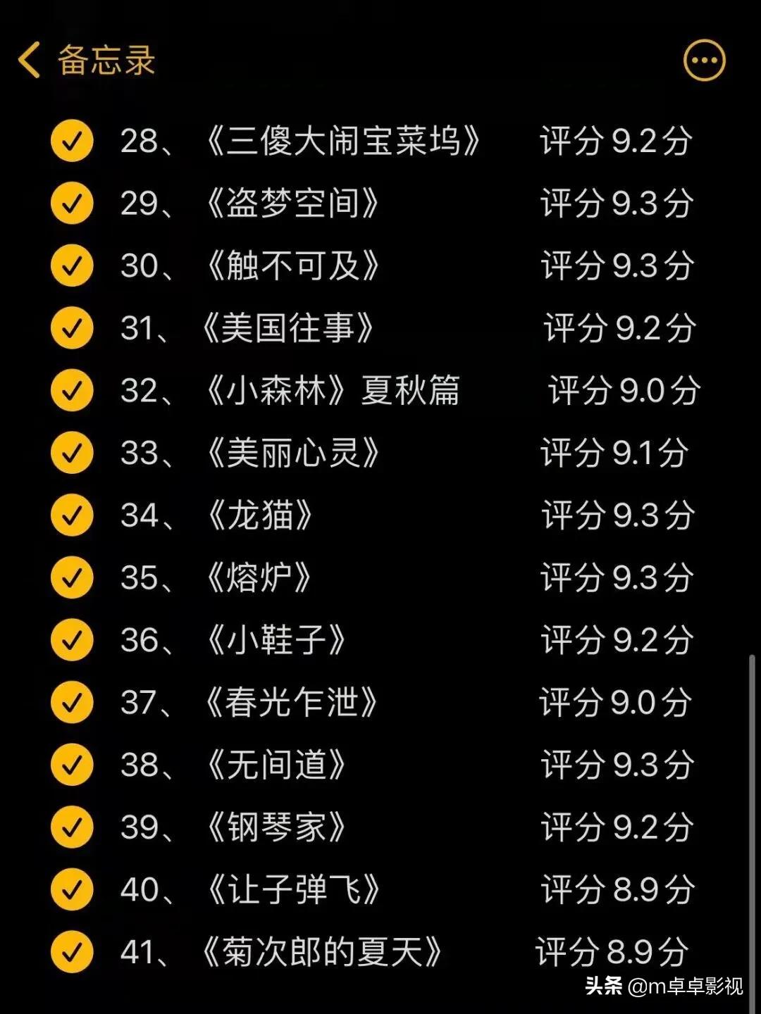 值得推荐的高分好看电影,每天给大家推荐好看的电影