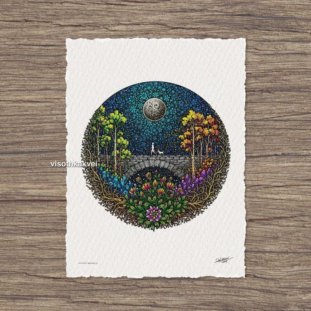 简单治愈强迫症画,让密集恐惧症非常难受的画