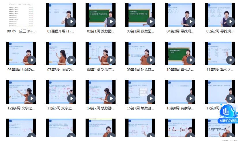 奥数举一反三免费全集视频,小学奥数举一反三全套讲解直播