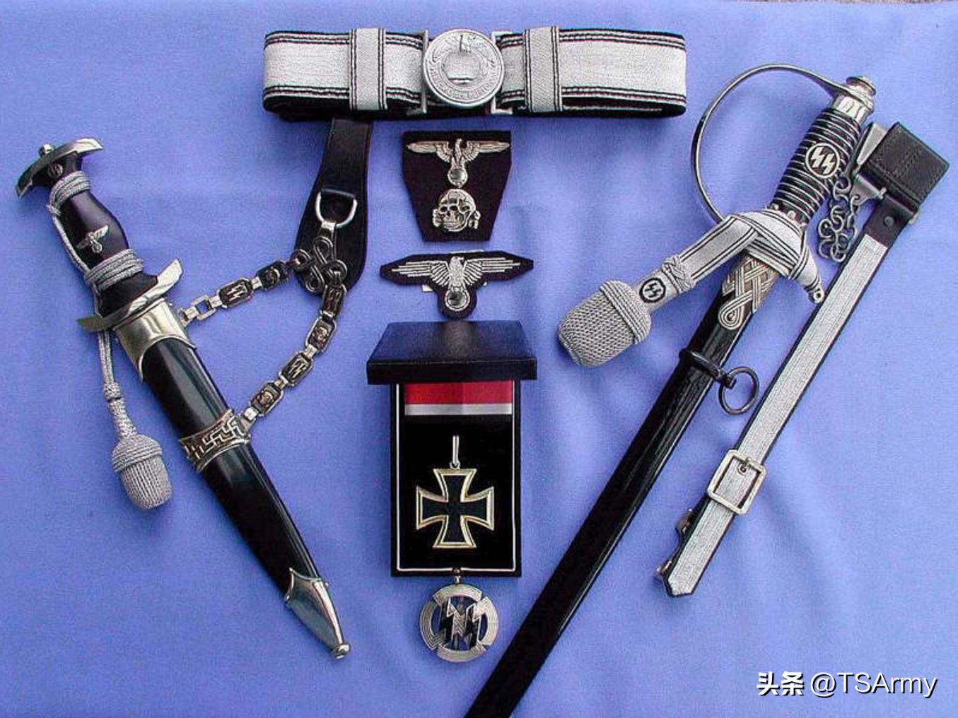 二战德国*党**卫军士兵，最注重的九件物品，骷髅指环是最高荣誉