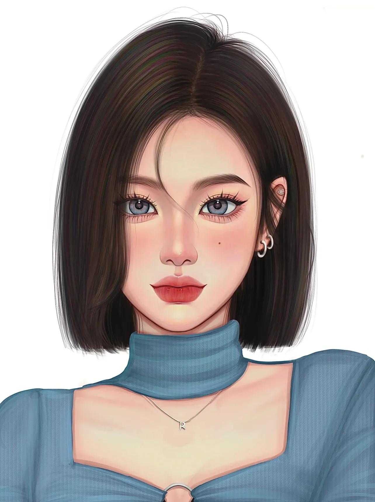 女生短发头像高冷霸气,女生短发头像冷酷帅气