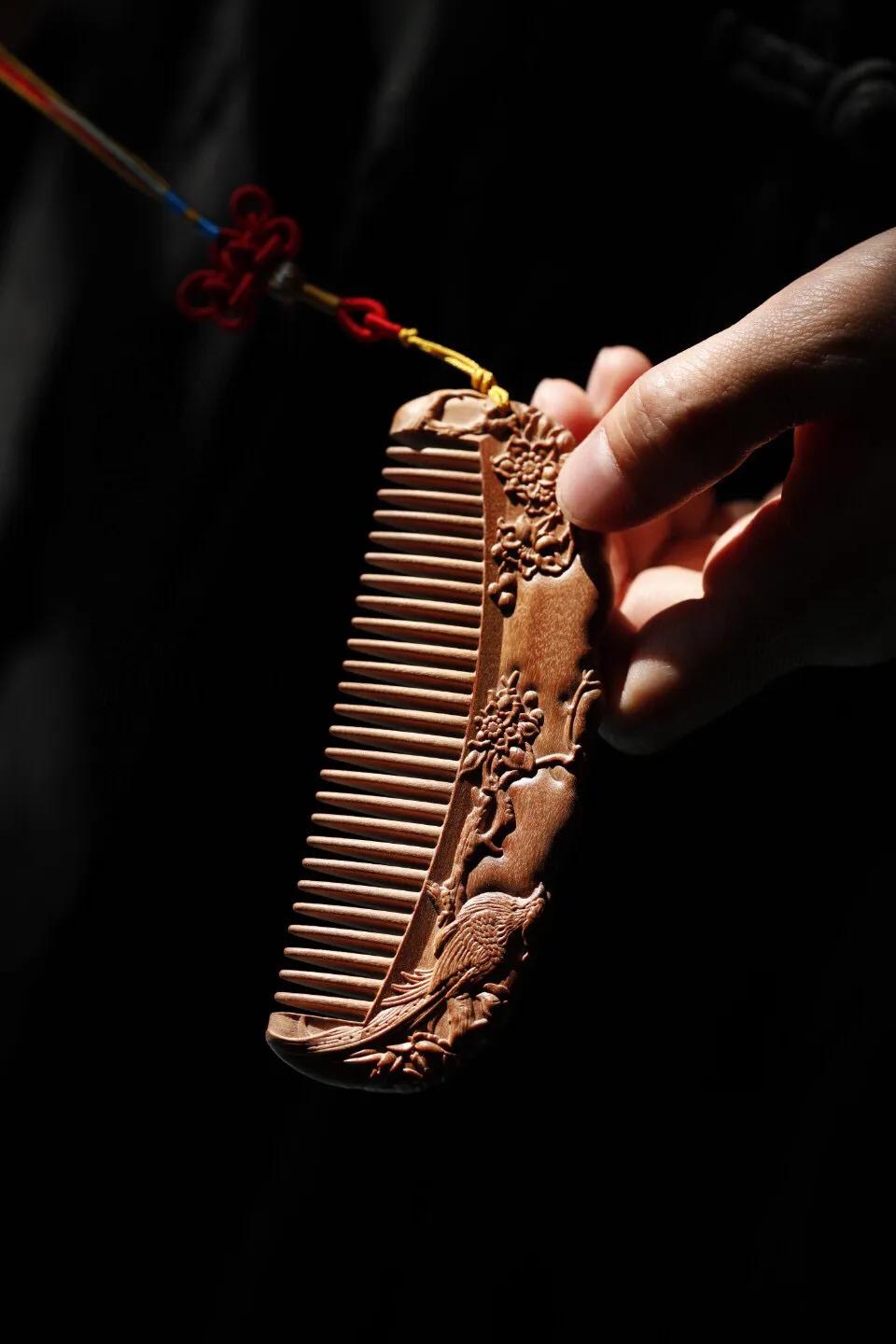 檀木养发梳子推荐,檀木养发梳