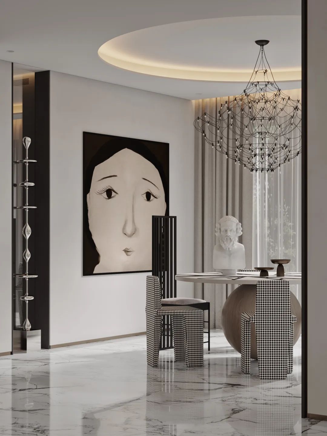 顶级豪宅设计团队,北京1000平别墅现代轻奢装修