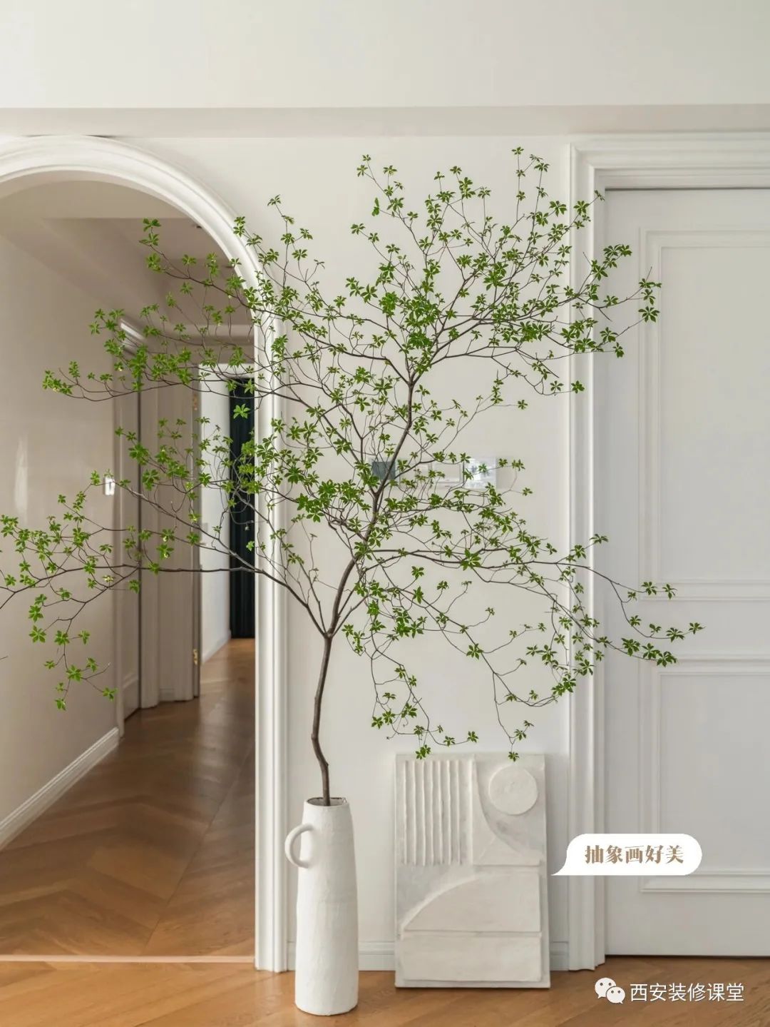 室内绿植软装搭配案例怎么摆,绿植与轻奢结合的软装搭配