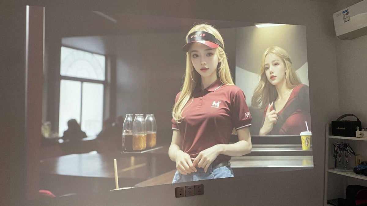 有它，挤啥电影院？AOCL1智能投影实测：2500ANSI流明+帝瓦雷调音