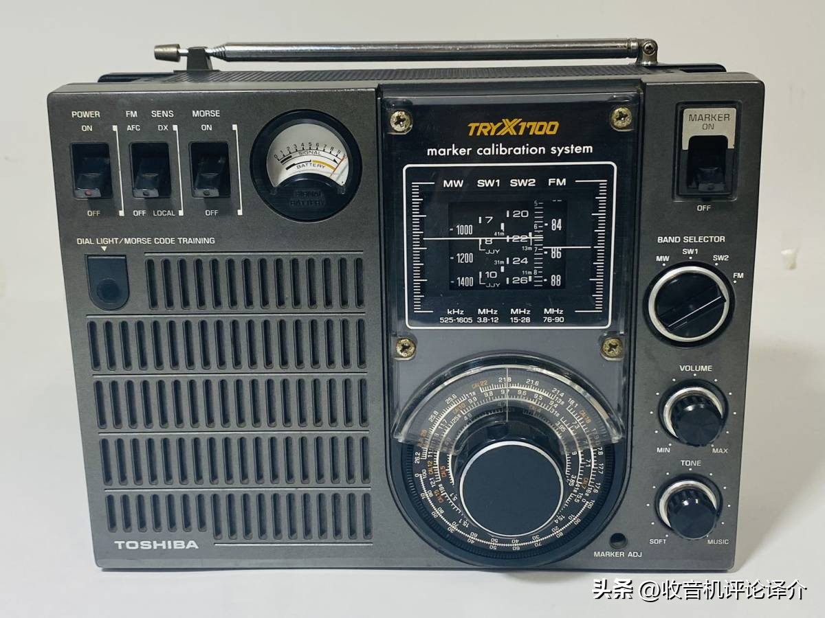 东芝TRY-X1700详情报告：能进行摩尔斯电码训练的收音机