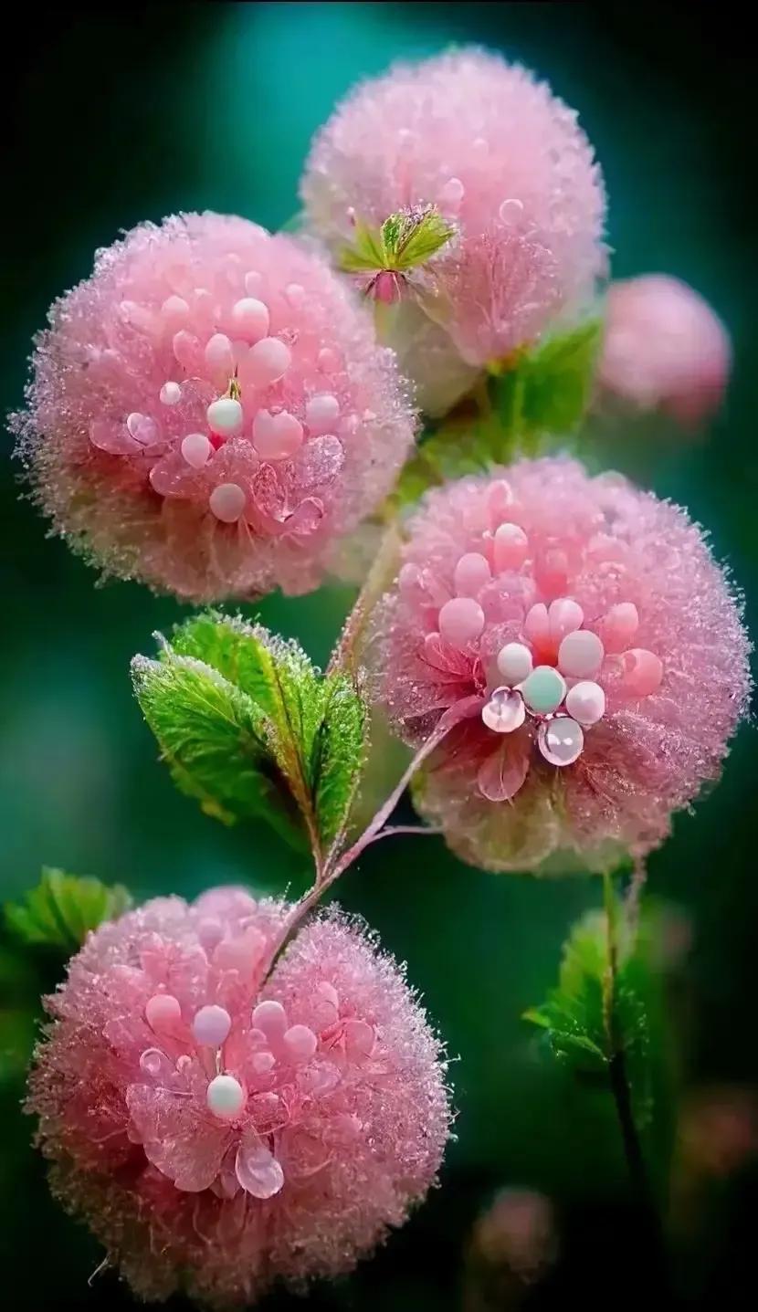 梦幻蓝色水晶花,梦幻玻璃水晶花