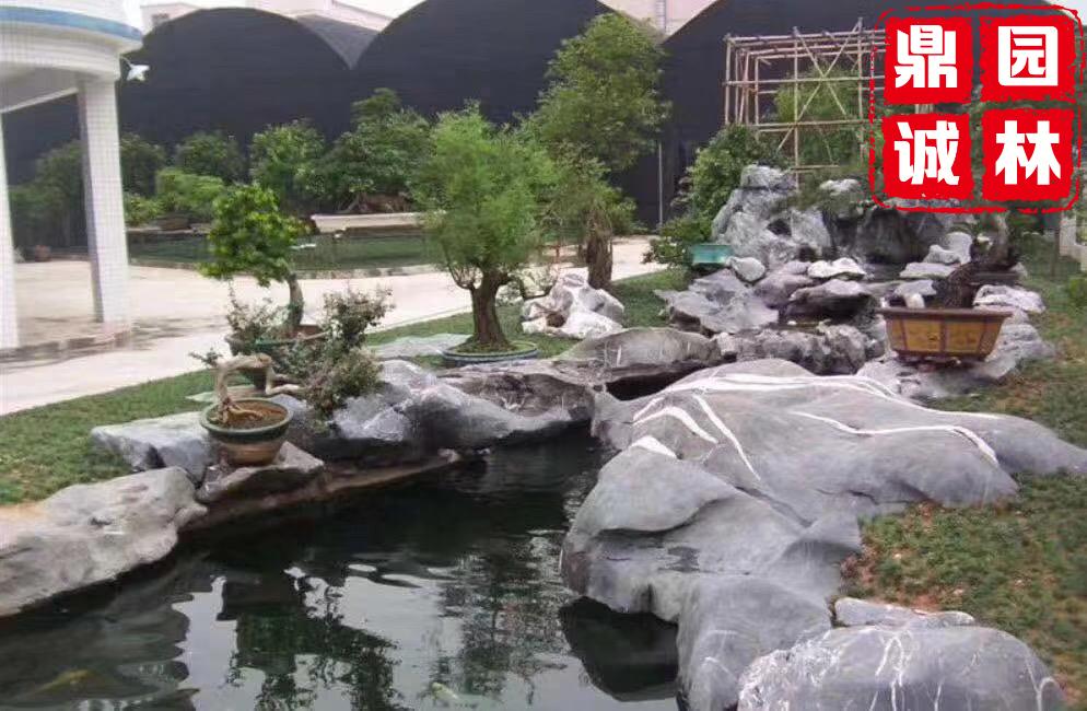 太湖石庭院造景,太湖石景观石的制作过程