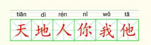 一年级语文第一课天地人教材分析,一年级语文上第一课天地人