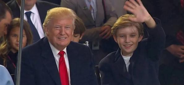 特朗普巴伦小时候,特朗普小儿子巴伦近照