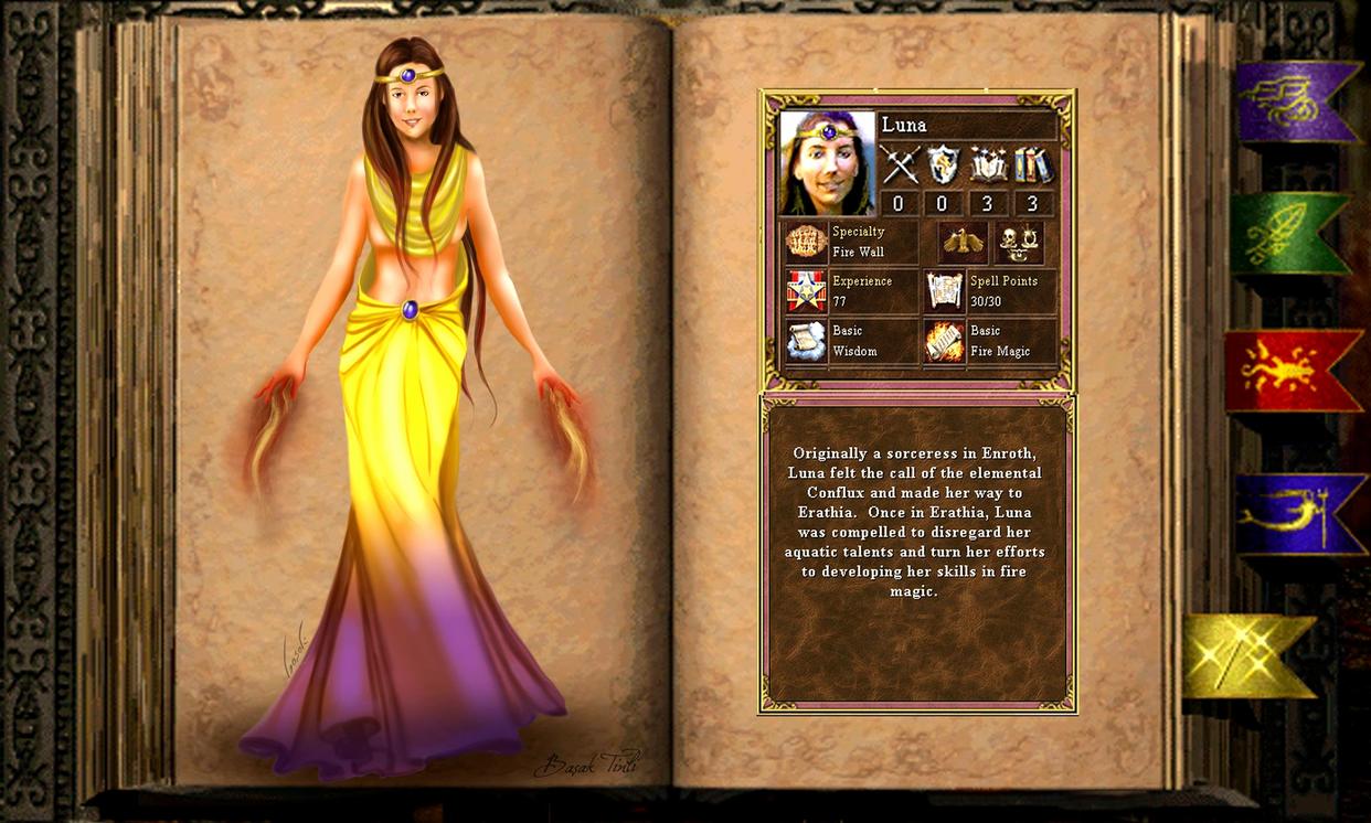 英雄无敌3露娜处理射手,英雄无敌3露娜火系魔法伤害