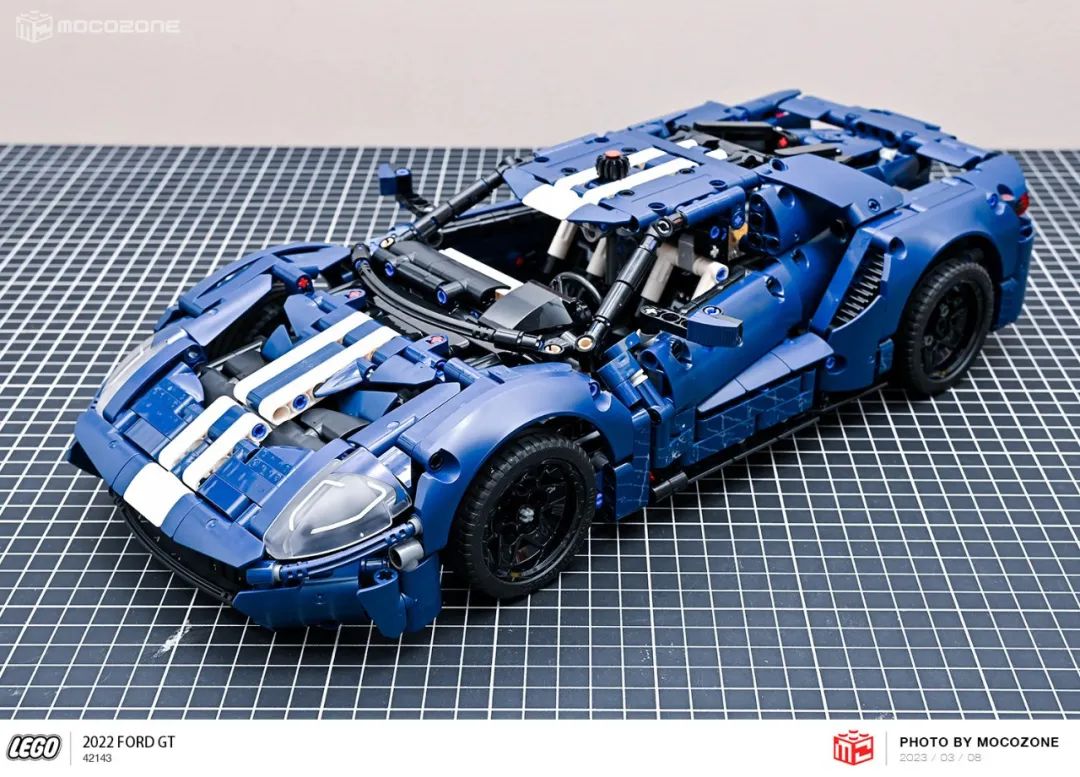乐高积木福特gt跑车,福特gt2022