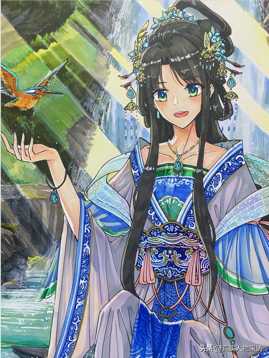 90后江西妹子，跟老公用仨月，绘出9.4米唐代长卷：我真舍不得卖