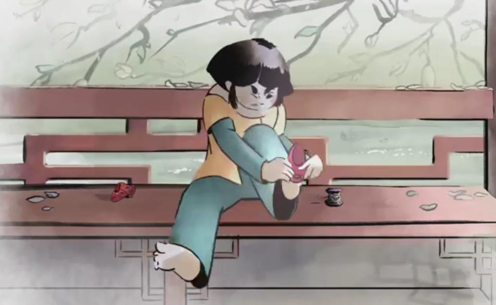 水墨风动漫女生图片,水墨风动漫女图文