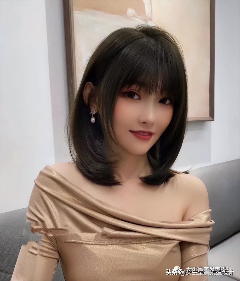 高冷齐肩发又酷又飒图片,超a超飒的女生齐肩短发