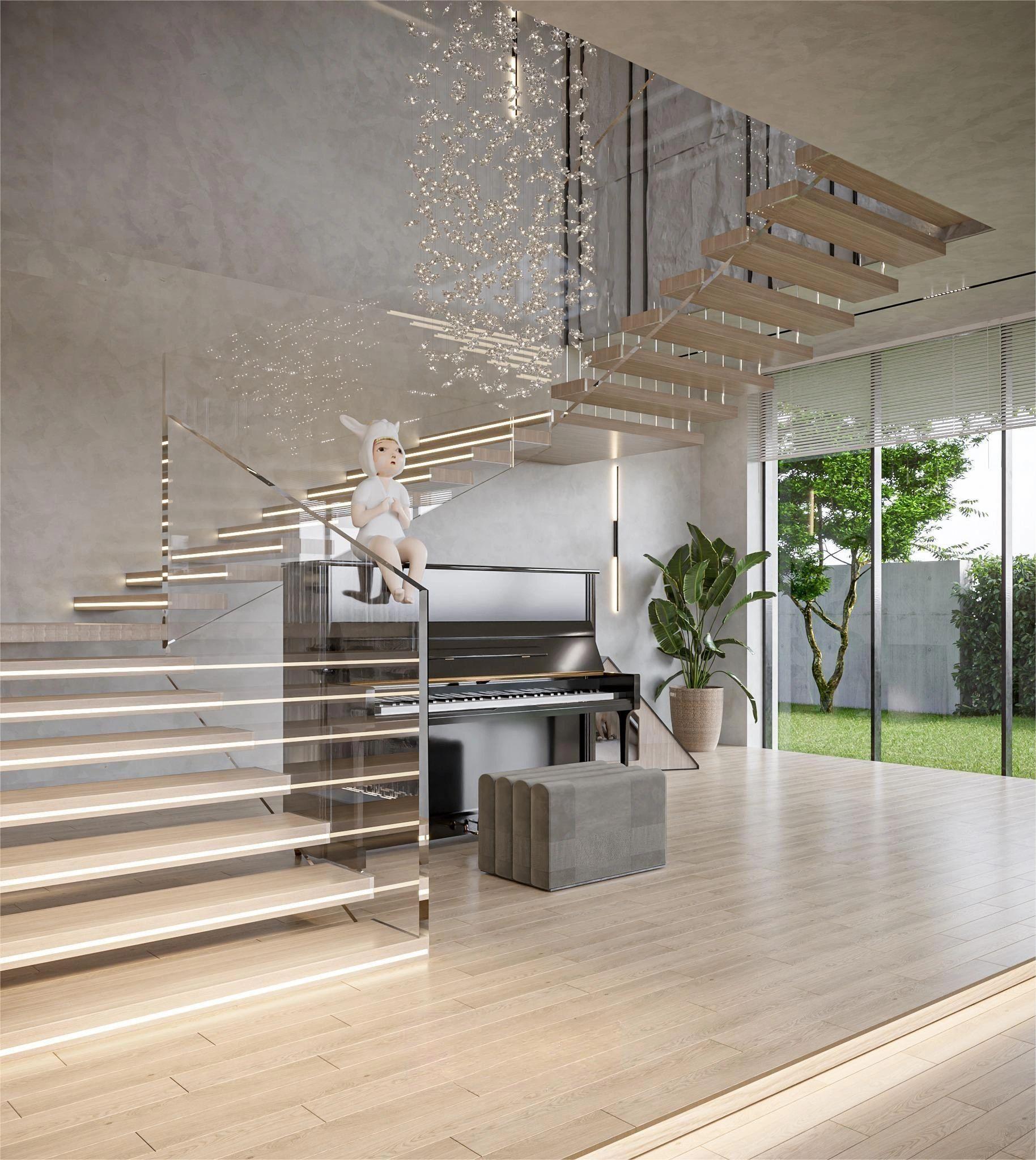 高级楼梯,装修水泥楼梯怎么装出高级感