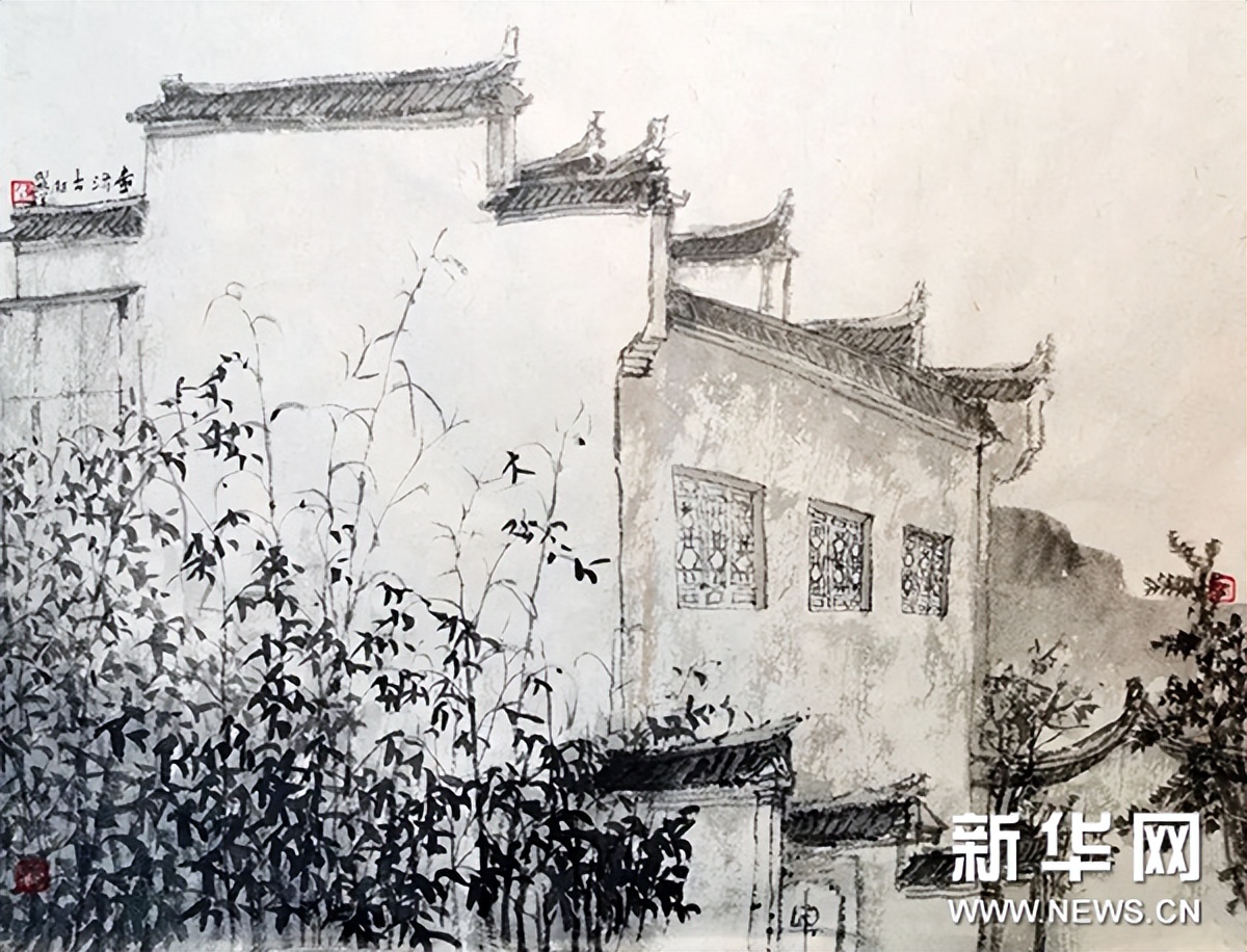 泾县中国山水画,泾县风景写生