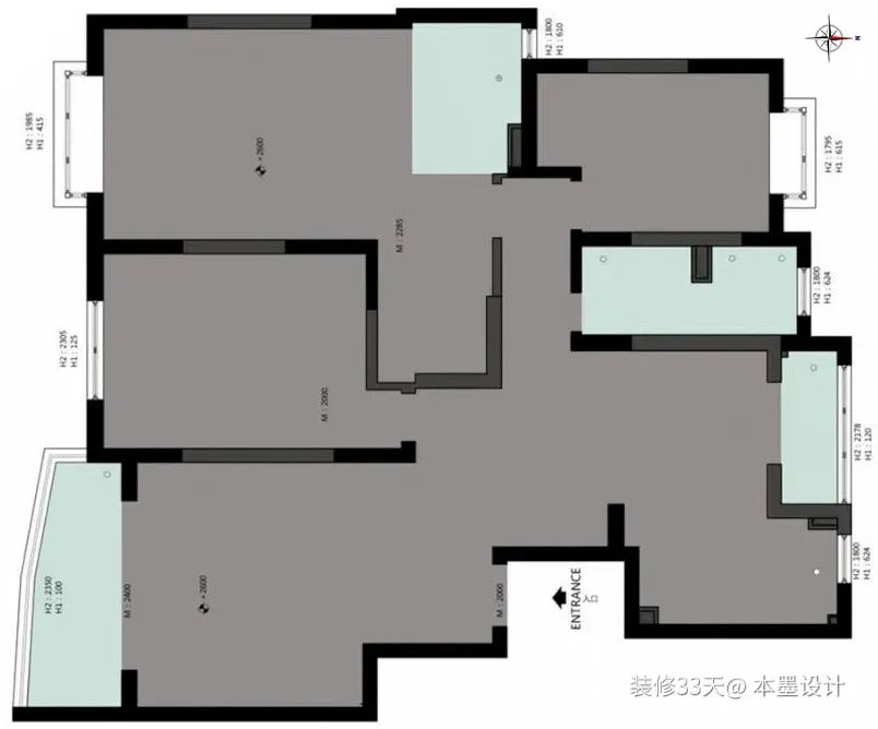 客厅超大储物柜改成衣帽间,客厅小房间改衣帽间