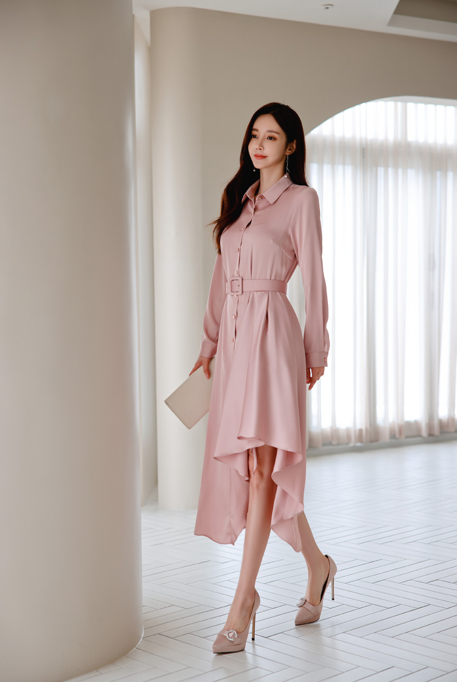 玫红色720雪纺大摆裙,雪纺大摆半身裙紫玫红