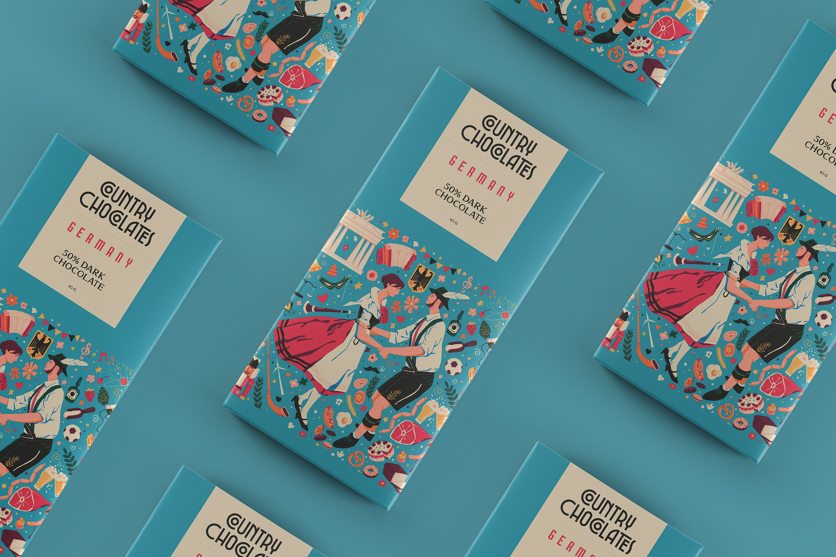 巧克力各种创意的造型,巧克力金色创意陈列