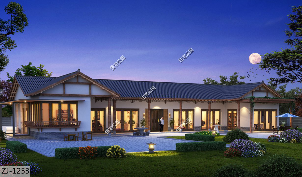 最实用100平农村别墅自建房,当下最流行的农村一层别墅