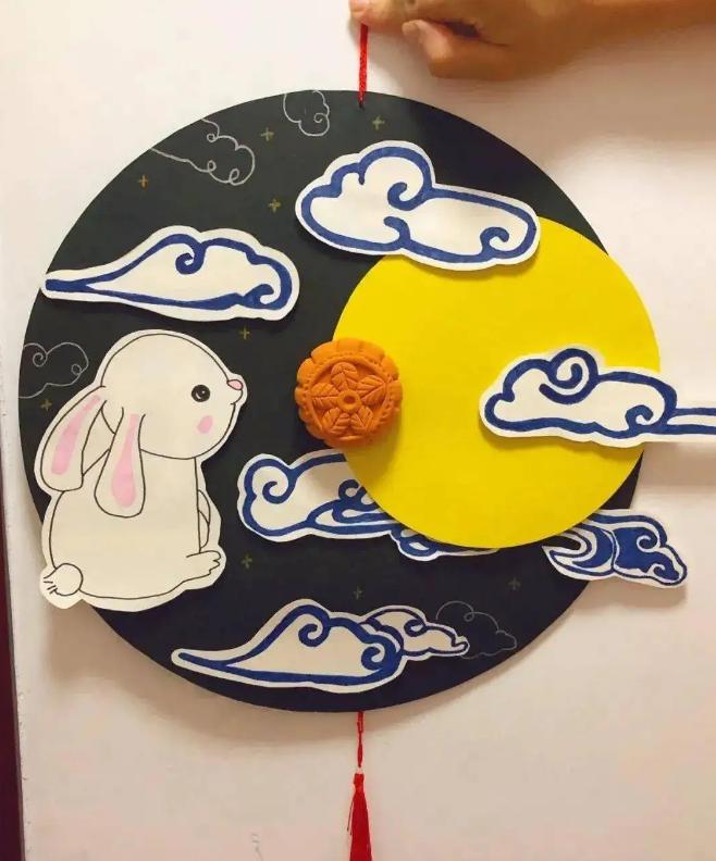 制作简易中秋灯笼儿童手工,家庭手工亲子制作中秋节灯笼