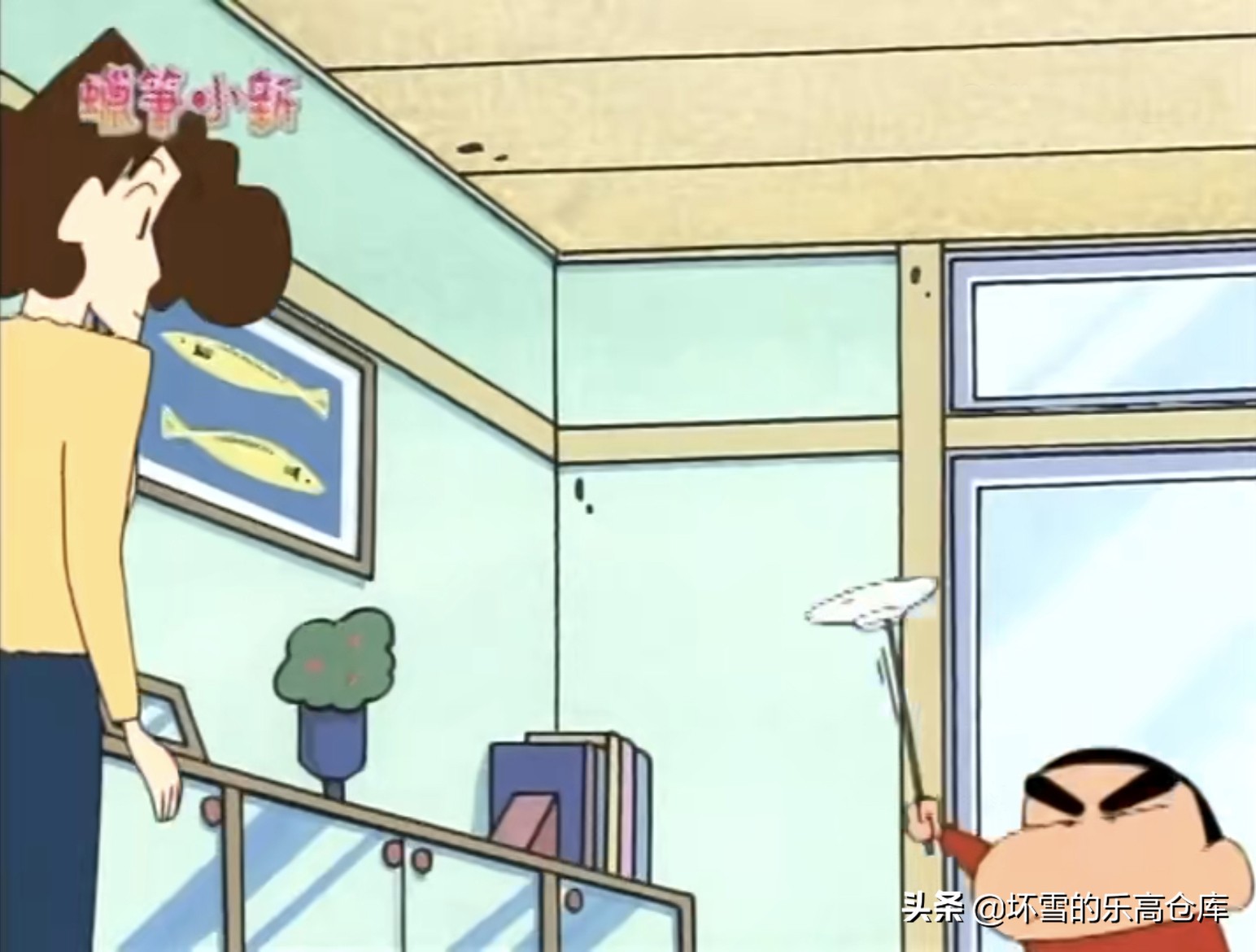 小新来妮妮家看动感超人,小新玩动感超人游戏