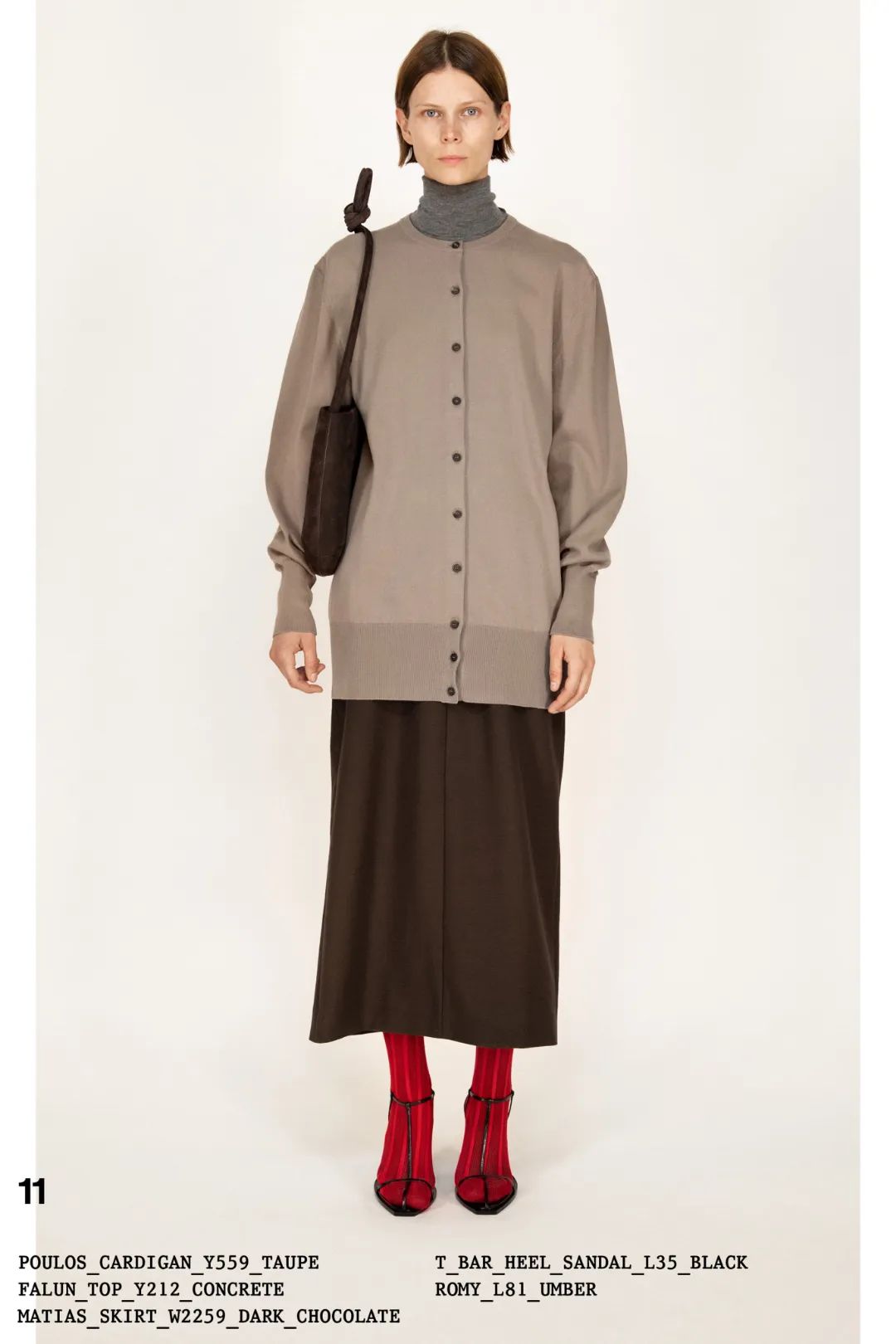 therow靴子搭配,therow极简风t裙